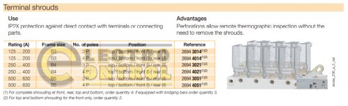 Клеммные крышки Socomec 26944021 для переключателей ATyS r/g/p 4P 250-400