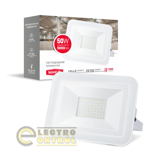 Прожектор светодиодный MAXUS 1-MFL-02-5050 FL-02 50W 5000K