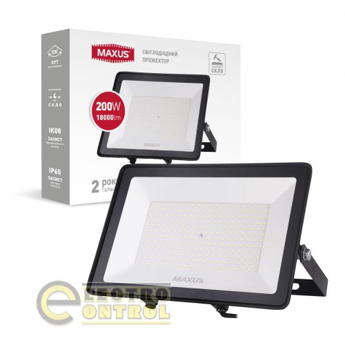 Прожектор світлодіодний MAXUS 1-MFL-04-20050 FL-04 200W 5000K IP65