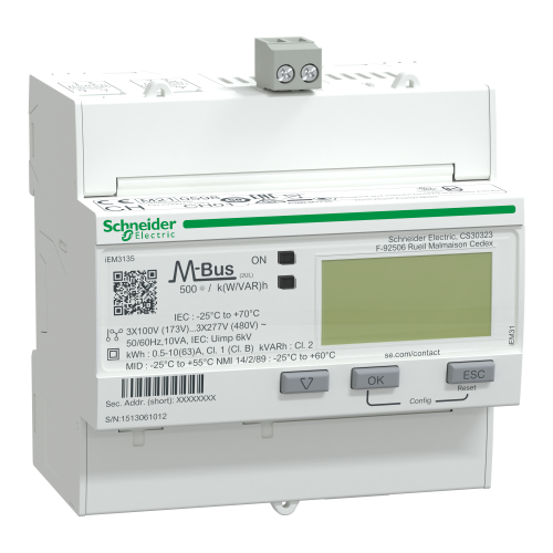 Счетчик электроэнергии Schneider-Electric Acti9 A9MEM3135 трехфазный 63А многотарифный M-BUS