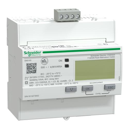 Счетчик электроэнергии Schneider-Electric Acti9 A9MEM3165 трехфазный 63А многотарифный BACNET