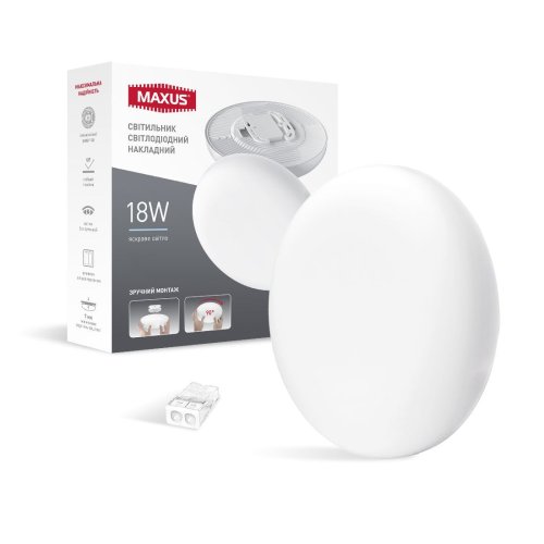 Светильник светодиодный MAXUS 1-MSP-1841-CS SP Surface 18W 4100K Circle