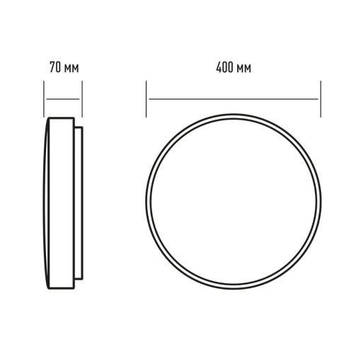 Светильник светодиодный настенно-потолочный MAXUS 1-MCL-5041-01-C Ceiling light 50W 4100K C (коло)