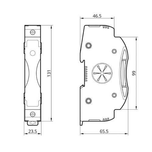 Держатель плавкого предохранителяа Takel 514795 RTPV-63L 14x85 1Р 63А DC 1500В