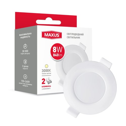 Точечный светильник MAXUS 1-SDL-005-01 8W теплый свет