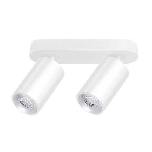 Точечный накладной поворотный светильник без лампы MAXUS 2-MAX-SL-GU10-WH Spot Light Base GU10x2 White