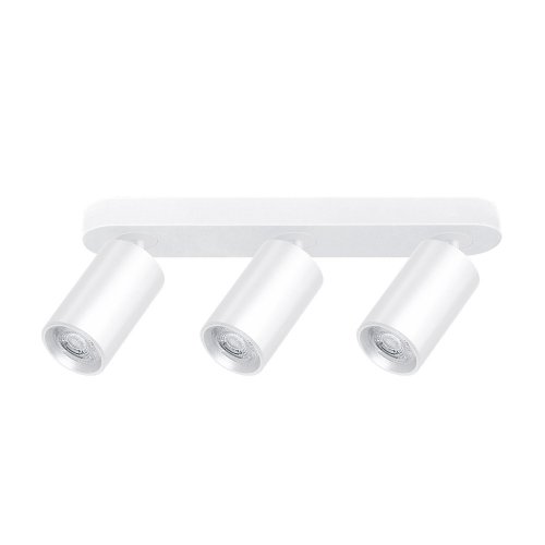 Точечный накладной поворотный светильник без лампы MAXUS 3-MAX-SL-GU10-WH Spot Light Base GU10x3 White