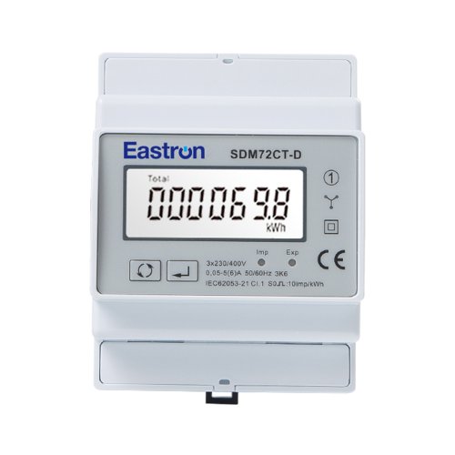 Счетчик электроэнергии 3ф. Eastron SDM72CT-D Вх. 5A на DIN (кл. 1,0)