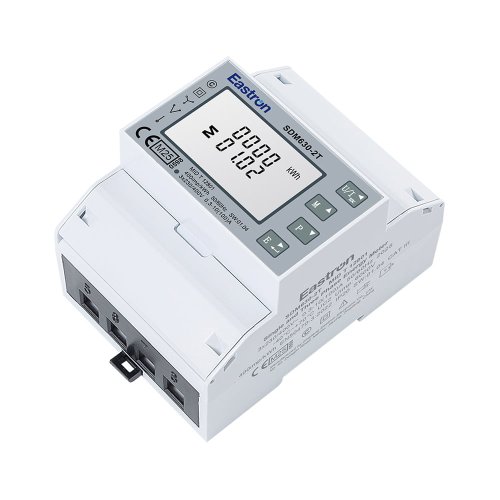 Анализатор сети Eastron SDM630-2T с RS485 Вх. 100A на DIN (кл. 1,0), 2-тарифный/2-направленный
