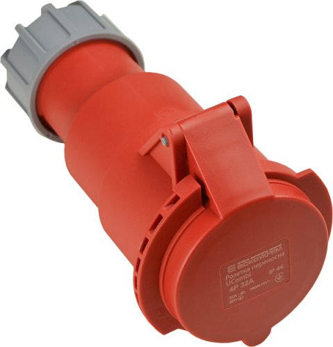 Розетка Аско-Укрем A0080010124 переносна серії UСombi 4P 32A IP44