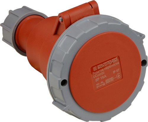 Розетка Аско-Укрем A0080010131 переносная серии UСombi 5P 16A IP67