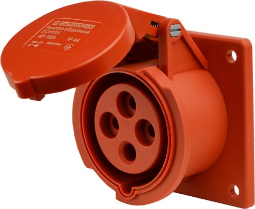Розетка Аско-Укрем A0080010160 вбудована серии UCombi 4P 16A IP44