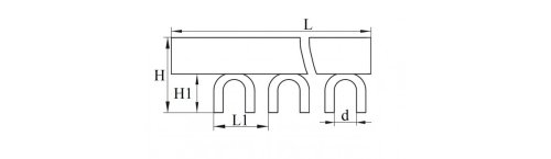 Шина з'єднувальна Takel 501038 U 1P/40A