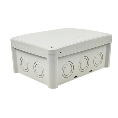 Монтажная коробка UEC JB-146-105-065-F-IP67-GR для открытой установки без отверстий 146х105х65мм IP67 со скобами серая
