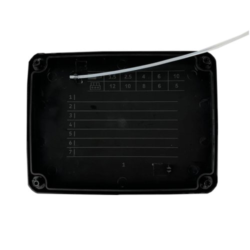 Коробка монтажна UEC JB-146-105-065-GF-IP66-BL для відкритого встановлення146х105х65мм IP66 із скобами чорна