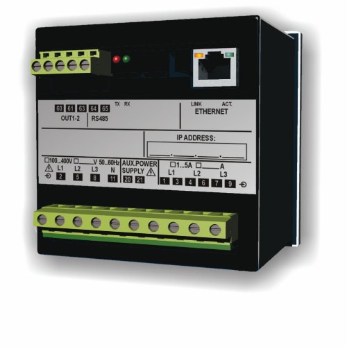 Анализатор сети FRER QUBO H Q96P3H005ECQLU, Ethernet, 20-60V AC/DC, 2 аналоговых входа
