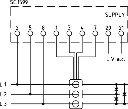 Анализатор сети модульный FRER NANO Q52D3L160X4C2, 400V, 1-5A