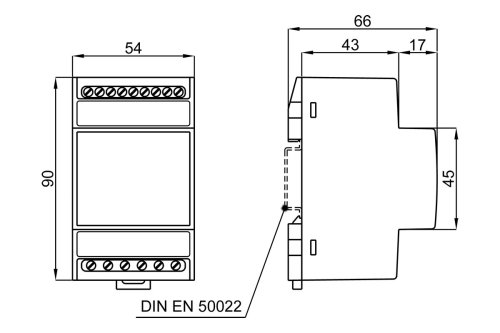 Анализатор сети модульный FRER NANO Q52S3L063MD32, RS485 Modbus RTU, 1-5A