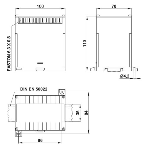 Перетворювач напруги FRER MC2VC2250X42L 0–250V DC 4-20mA