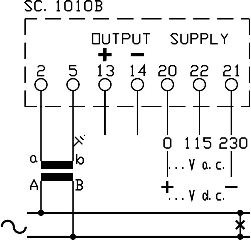 Перетворювач напруги FRER MROVS1100X0DH 0–100V AC 4-20mA