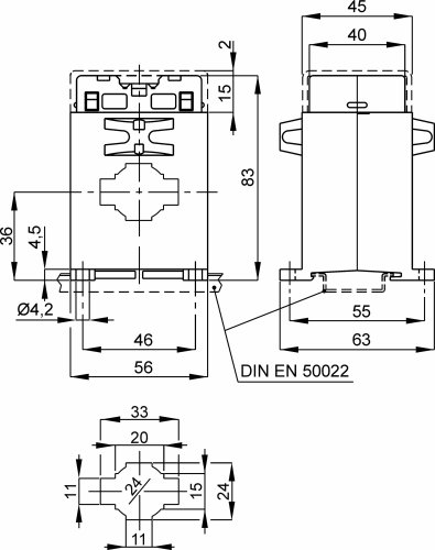 Трансформатор струму вимірювальний FRER TAC032400X05 TAC032 400A 32×10 400/5