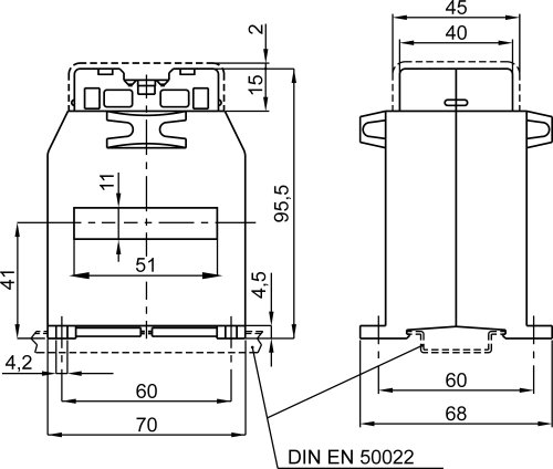 Трансформатор тока измерительный FRER TAC050400X05 TAC050 400A 50×10 400/5