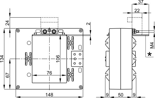 Трансформатор тока измерительный FRER TAT106800X05V TAT106 800A 106×76 800/5