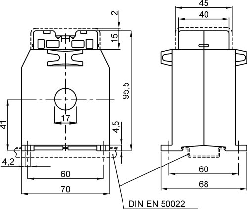 Трансформатор струму високоточний FRER TAC071050Y05 TAC071 50A 15×5 50/5