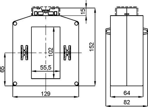 Трансформатор струму високоточний FRER TAT1011K0Y05XXK TAT101 1000A 102×55 1000/5
