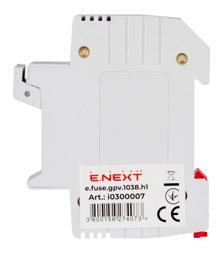 Держатель предохранителя Enext i0300007 на DIN-рейку e.fuse.gpv.1038.h1 gPV под предохранитель 10х38 1р 32А