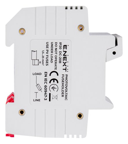 Утримувач запобіжника Enext i0300008 на DIN-рейку e.fuse.gpv.1038.h2 gPV під запобіжник 10х38 2р 32А