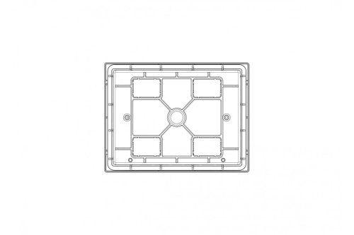 Корпус пластиковий 6 мод. MD9303 вбудований, IP40