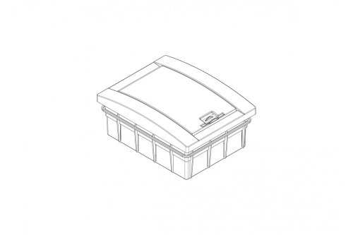 Корпус пластиковый 8 мод. MD9305 встраиваемый, IP40