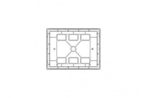 Корпус пластиковый 8 мод. MD9305 встраиваемый, IP40