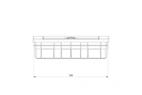 Корпус пластиковий 24 мод. MD9311 вбудований, IP40