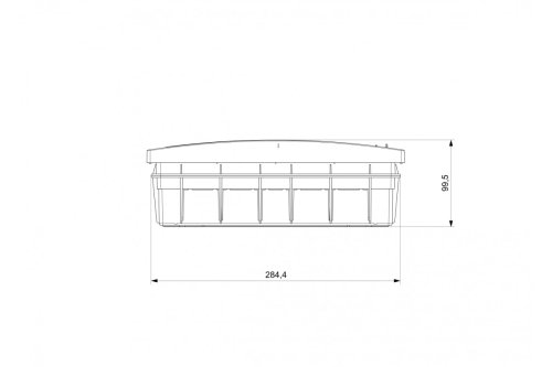 Корпус пластиковий 24 мод. MD9311 вбудований, IP40