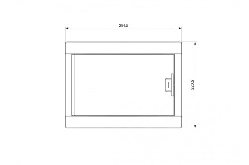 Корпус пластиковый 12 мод. UEA4312 навесной (В200хШ300хГ98), IP40