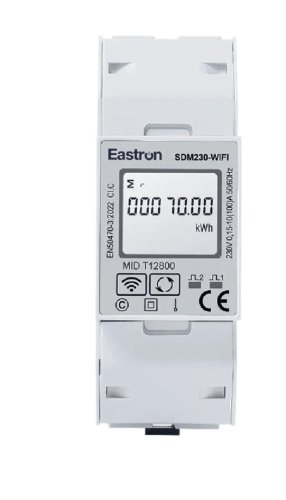 Однофазный анализатор сети Eastron SDM230-WIFI TUYA 100А класс 1 WIFI