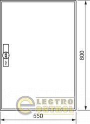Щит відкритої установки, секційний, без оснащення, IP44,800x550x161мм (Вхшхг), одні двері, RAL9010