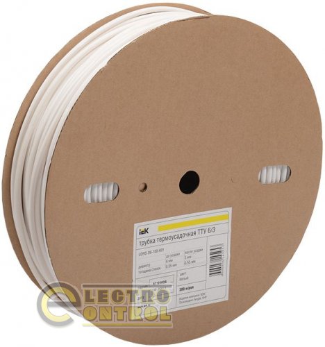 Термоусадочная трубка ТТУ 14/7 черная 100 м/упаковка